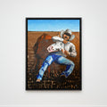 Original acrylic painting artwork of a Cowboy.